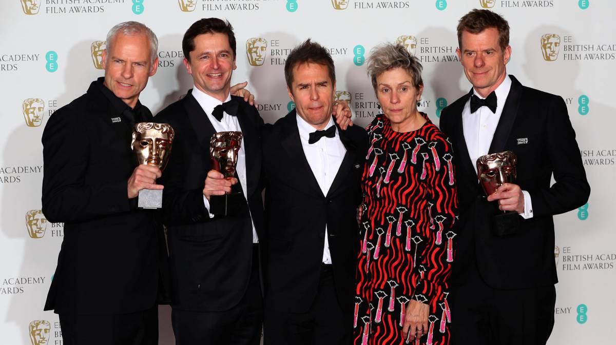 'Tres anuncios en las afueras', gran triunfadora de los Bafta con cinco galardones