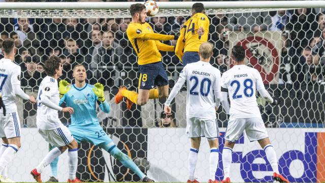 Griezmann calienta al Atlético en Copenhague (1-4)