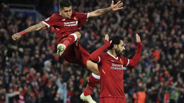 Salah encarga un Balón de Oro en la goleada del Liverpool a la Roma (5-2)