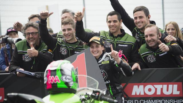 Ana Carrasco, primera campeona del mundo de motociclismo