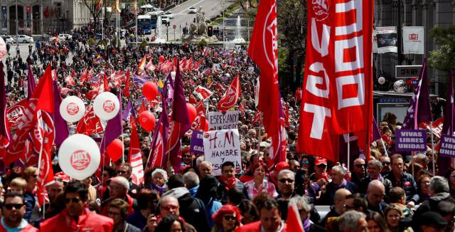 El feminismo marca las manifestaciones del Primero de Mayo