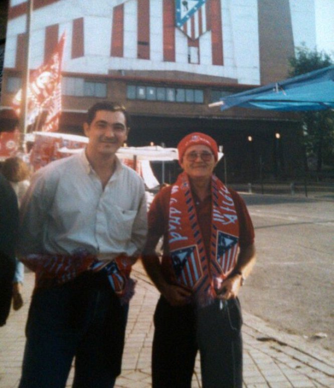 Desde Huelva con mi suegro para ver el Atlético-Deportivo