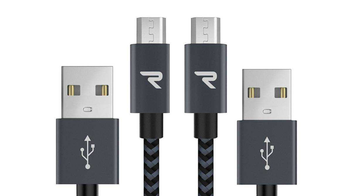 Pack de dos cables micro USB, de Rampow