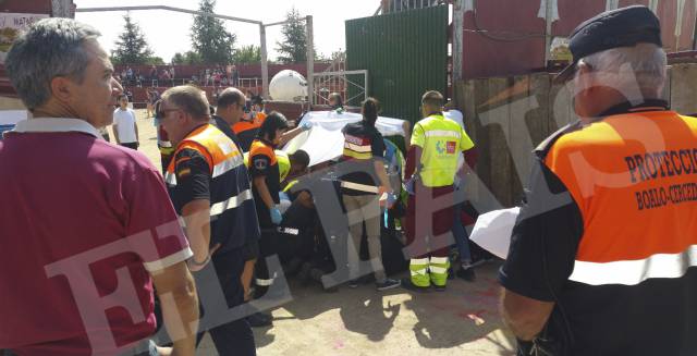 Man left seriously injured after being hit by massive ball at Madrid fiestas