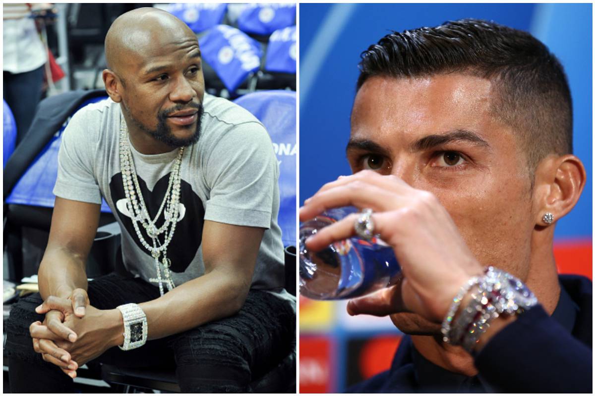 Mayweather se ríe del reloj de Cristiano Ronaldo de dos millones: el suyo vale 15