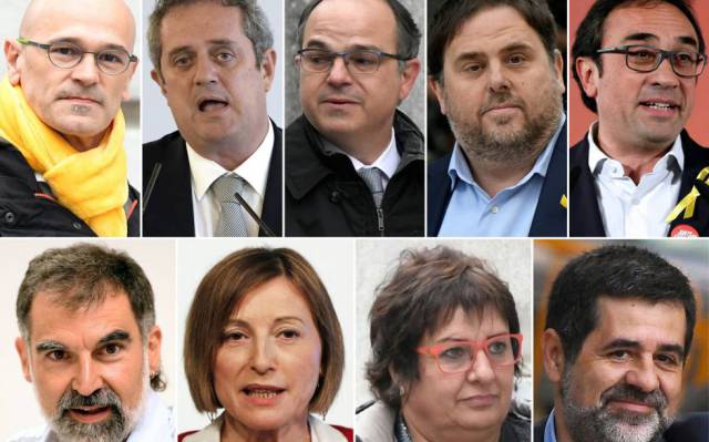 Public prosecutors uphold rebellion charge against Catalan independence leaders