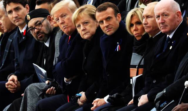 Macron y Merkel cargan contra el nacionalismo de Trump y sus aliados