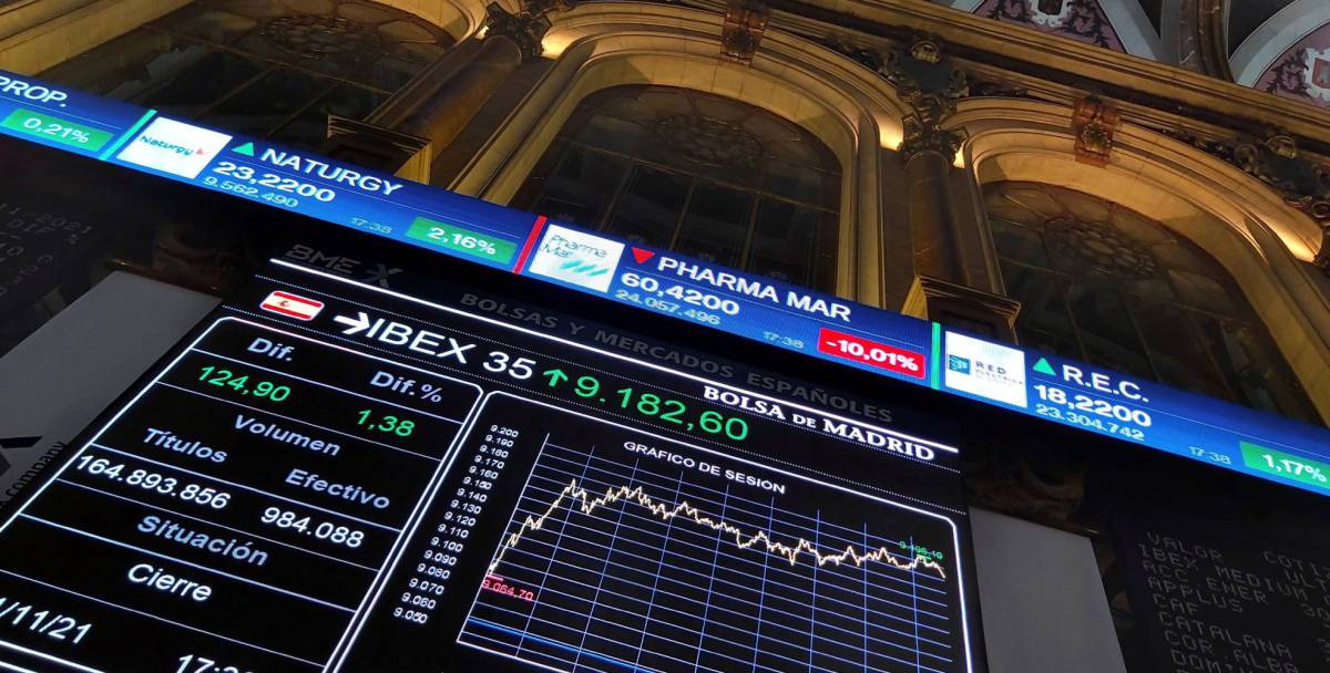 Recogida de beneficios en el Ibex que mantiene los 9.100 puntos