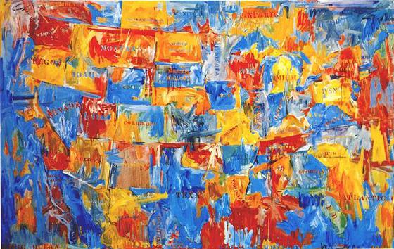 Jasper_Johns's_'Map',_1961