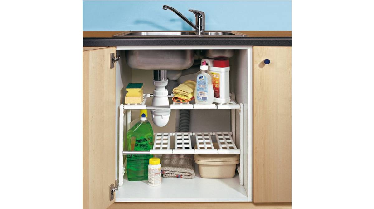 организация шкафа под мойкой на кухне