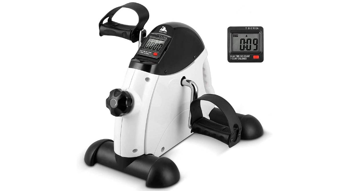 Ejercitador De Piernas Pedales Estaticos Mini Bicicleta Estatica