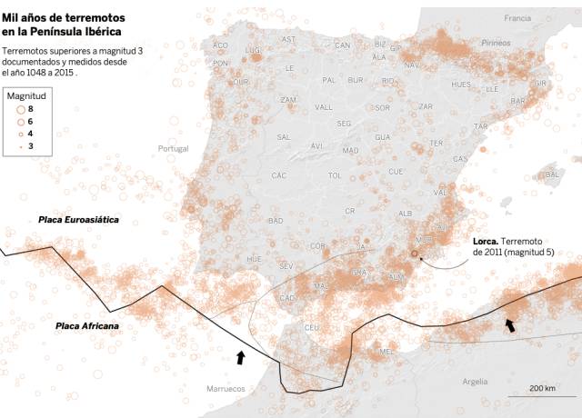 El estremecedor 'beso' geológico que pone en riesgo sísmico a 14 millones de españoles