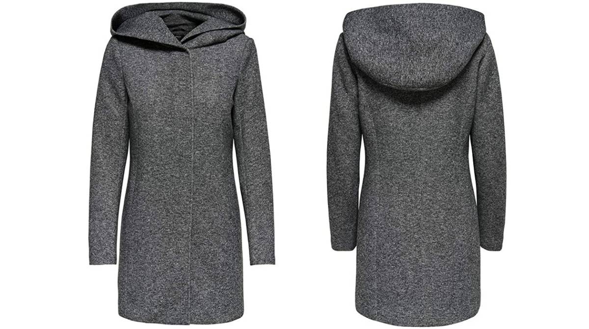 Abrigo largo de entretiempo para mujer por 27,49 €