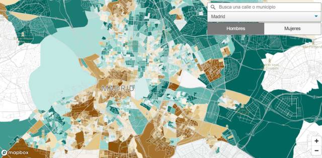 El mapa de la mortalidad barrio a barrio en España revela enormes desigualdades incluso en la misma calle