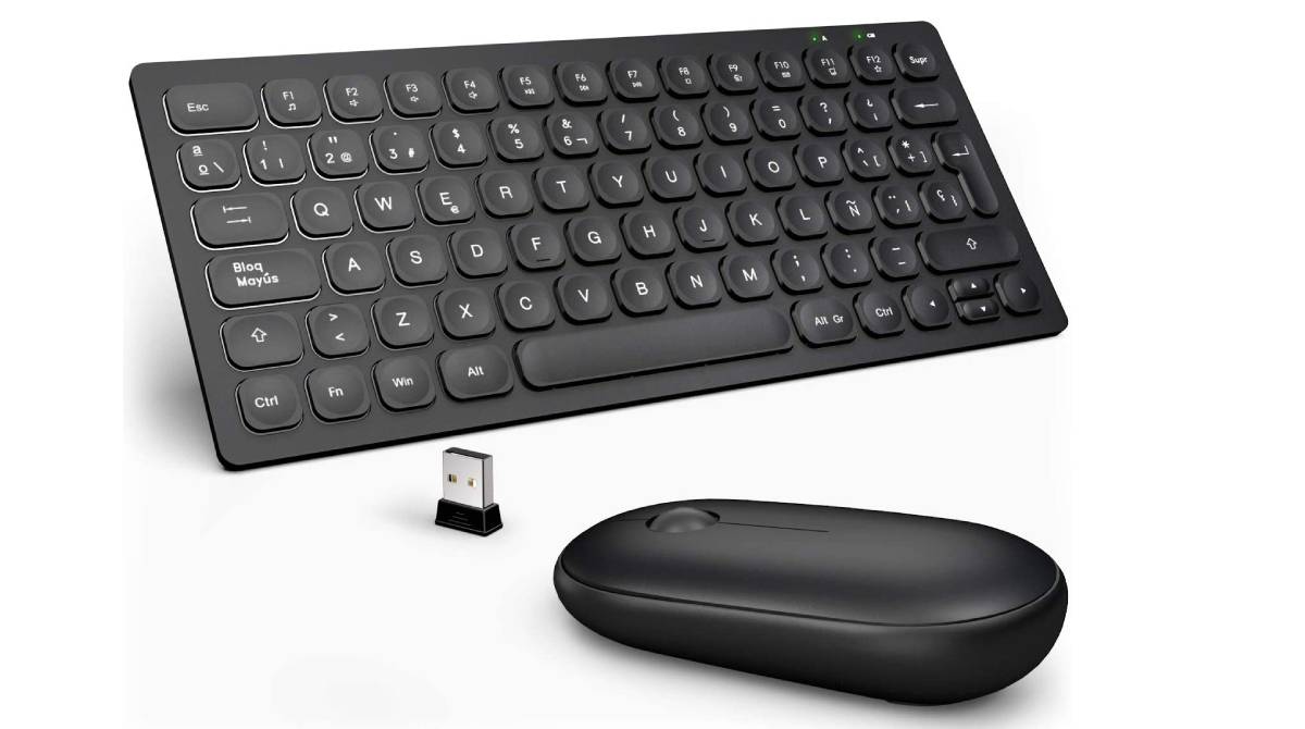 Combo de teclado y ratón con diseño plano por 18,69 €