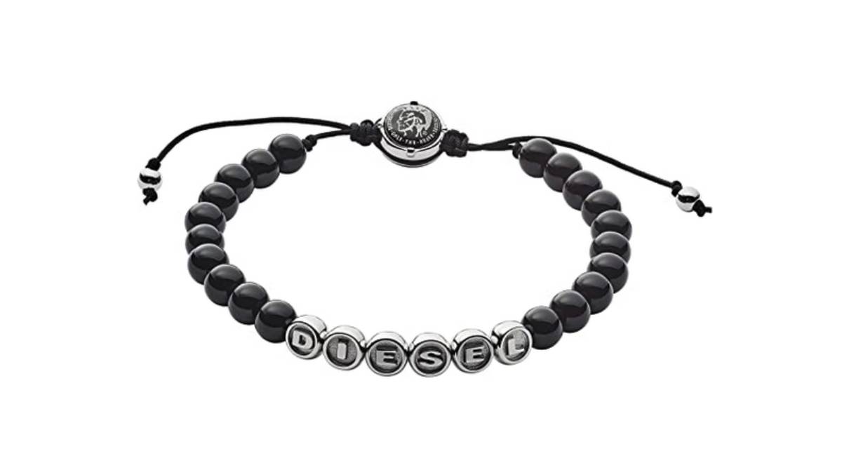 Pulsera con cuentas de ágata negra por 35,52 €