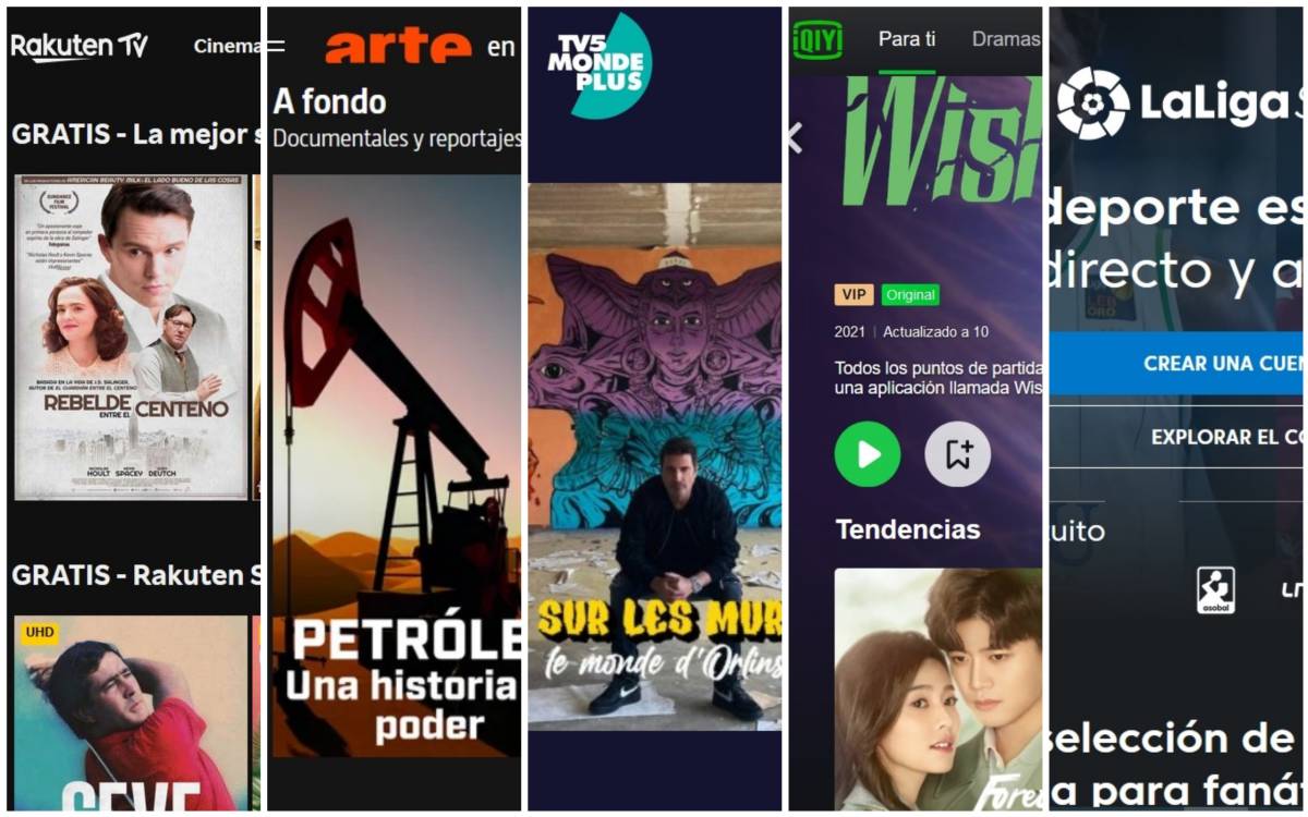 Plataformas variadas y gratuitas