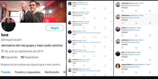 The Twitter bot network supporting Spain's Socialist Party and insulting journalists