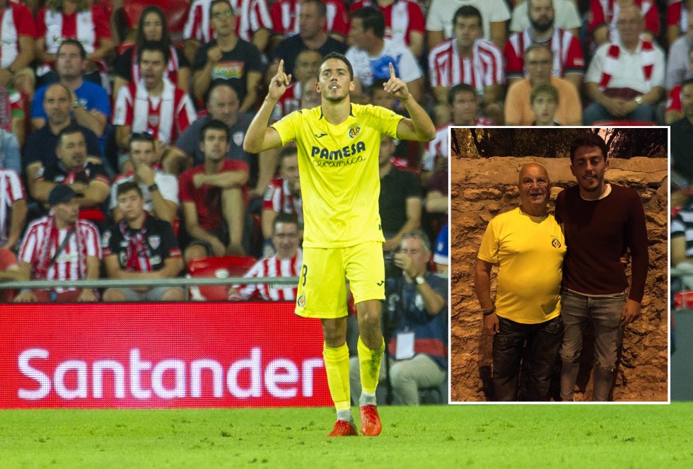 A sus 78 años, el inglés Robin Harris quiere que quede clara una cosa: “Pon que tengo sangre amarilla. Eso es importante”, dice. Nacido en el pequeño municipio londinense de Leyton, Harris lleva más de 30 años viviendo en España y es socio del Villarreal desde 2004. En los últimos 14 años solo se ha perdido un partido en La Cerámica. “Las peñas me dieron una placa hace años por ser el aficionado que más partidos había visto fuera de casa”, señala orgulloso el inglés, que vive a 30 segundos del feudo groguet y pertenece a la peña La 12. Preguntado por sus jugadores favoritos, Harris repasa la historia amarrilla reciente: “Nihat, Senna, Pires, Forlán… Y Riquelme, Riquelme el que más”. Comparte su pasión con el humilde Leyton Orient, que llegó en cierta ocasión a jugar la Premier durante su juventud.  En la foto: Robin junto al jugador del Villarreal Pablo Fornals.