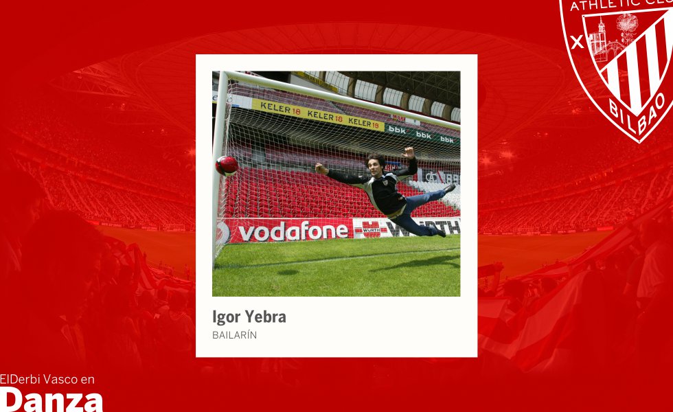 “El balón no entró, pasó rozando el palo. De haber ido dentro la hubiera parado”, asegura Igor Yebra (Bilbao, 1974) sobre la foto. El bailarín y coreógrafo, actualmente director del Ballet Nacional del Sodre (Uruguay), debutó como profesional precisamente en el teatro Arriaga de su ciudad, en la compañía de Víctor Ullate. Es forofo del Athletic y, en parte dejándose llevar por eso, dice que no hay pique posible con los rivales de la Real Sociedad: “¿Acaso hay duda de quién es mejor?”, asegura bromeando.