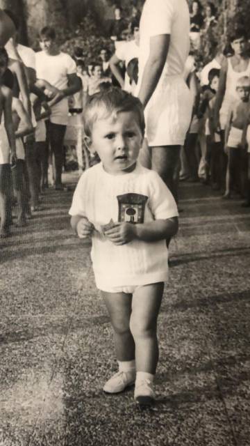 El periodista Julio Maldonado de pequeño. 