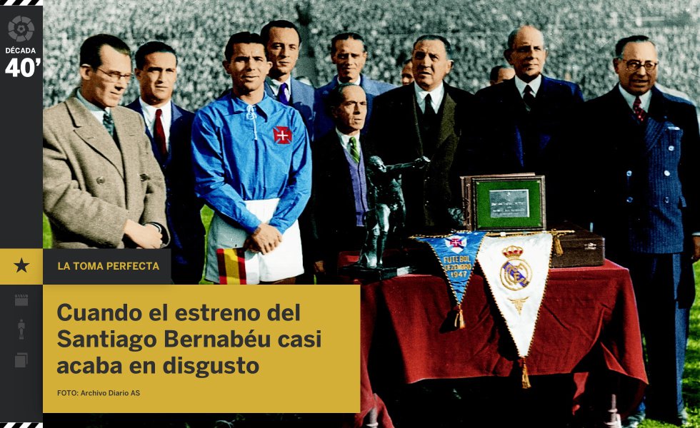 El curso 194748 ha pasado a los anales del madridismo por la inauguración de su nuevo estadio, que en 1955 se reubautizaría como Santiago Bernabéu, pero por poco acaba en disgusto. Según cuenta el periodista Alfredo Relaño, el coste de la obra impidió reforzar la plantilla y el equipo se quedó a apenas dos puntos del descenso, el peor resultado en una historia centenaria que poco después entraría en un periodo de gloria inigualable con cinco Copas de Europa consecutivas. Los cuarenta, de hecho, fueron la única década en la que más variedad de campeones ha habido, alzándose FC Barcelona, Athletic Club, Atlético de Madrid, Valencia CF y Sevilla FC con al menos un título liguero.