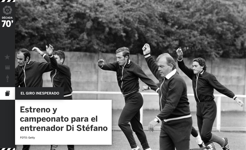 En 1971, Alfredo Di Stéfano, como entrenador, conduce al Valencia CF a su cuarto campeonato liguero tras 24 años de sequía. Los murciélagos no volverían a levantar un trofeo de la máxima categoría de LaLiga durante 31 temporadas. Sin experiencia previa en los banquillos, Di Stéfano llegó ese mismo curso a Mestalla con 44 años y con el pergamino de haber sido uno de los mejor jugadores de todos los tiempos. Su equipo solo encajó 19 goles en 30 partidos. La alineación puede recitarla de memoria cualquier valencianista: Abelardo, Sol, Tatono, Aníbal, Antón; Paquito; Pellicer, Claramunt, Forment; Sergio, Valdez…
