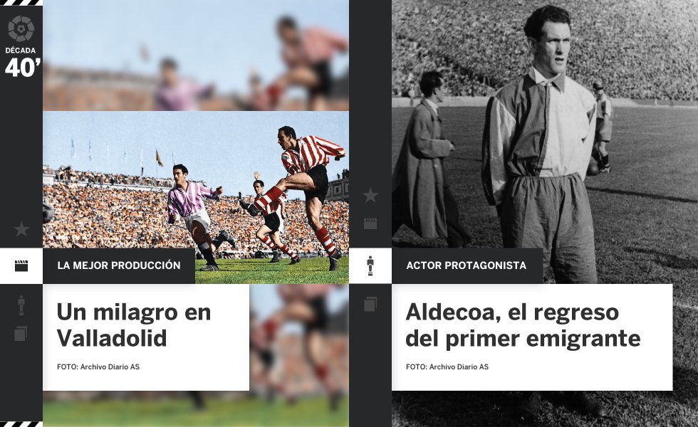 Valladolid, al igual que en 'Bienvenido Mr. Marshall', se mantenía en los cuarenta a la espera de un milagro para alcanzar la élite del balompié. Pero a diferencia de la película, llegó 1946 y lo cambió todo al convertirse el equipo de la ciudad en el primer club en protagonizar dos ascensos consecutivos. Una plantilla revelación a la que se incorporó Emilio Aldecoa, primer emigrante del balón en Inglaterra. Nacido en Deusto (Vizcaya), se exilió en Reino Unido con 15 años y del equipo del taller donde trabajaba pasó al Wolverhampton primero y al Coventry después. De regreso a España, terminaría su carrera en el Girona FC, donde se convirtió en uno de los pocos entrenadores-jugadores que ha tenido el fútbol español.