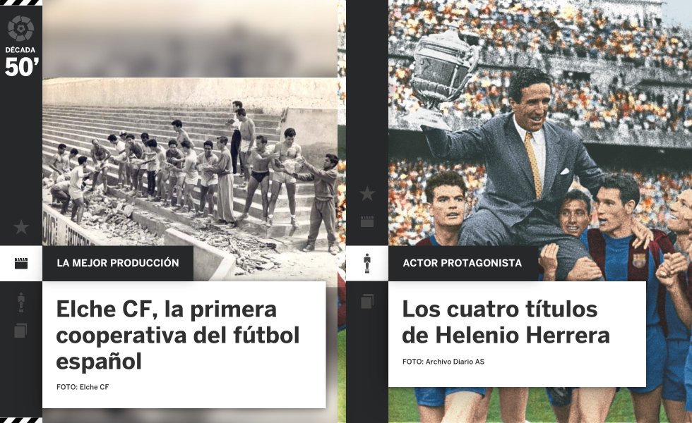 El verano de 1953 los jugadores del Elche CF inventaron un sistema inaudito para salvar al club de la ruina: constituir una cooperativa. Juntos repararon un estadio sin luz ni agua y decidieron cobrar según su trayectoria. En septiembre arrancaron en Tercera División rumbo al que sería el primer ascenso a la élite de 1959, coincidiendo con un personaje menos romántico que su iniciativa, Helenio Herrera. “Bufón y genio, sinvergüenza y asceta”, según lo definió el periodista Gianni Brea, el entrenador innovó en la pizarra perfeccionando el 'catenaccio' y en la sala de prensa, donde repartió arengas y frases para el recuerdo. Sobre todo, también, el argentino fue un ganador con cuatro títulos ligueros.