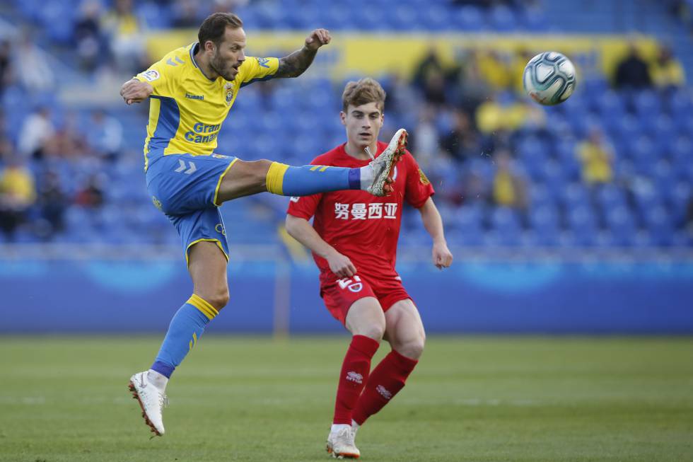 Ander Vidorreta frente a la UD Las Palmas.