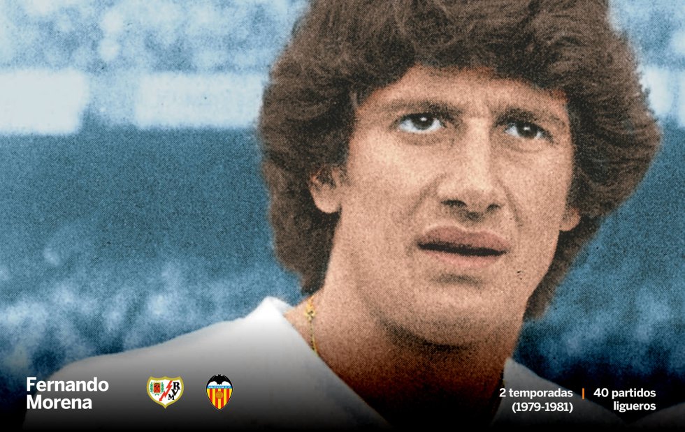 Aunque solo jugó un año en el Valencia CF, la afición guarda un grato recuerdo de Fernando Morena porque un gol suyo en la final de la Supercopa de Europa, frente al Nottingham Forest, llevó por primera vez ese título a las vitrinas del club. Con los ches formó una delantera temible junto al argentino Mario Alberto Kempes.