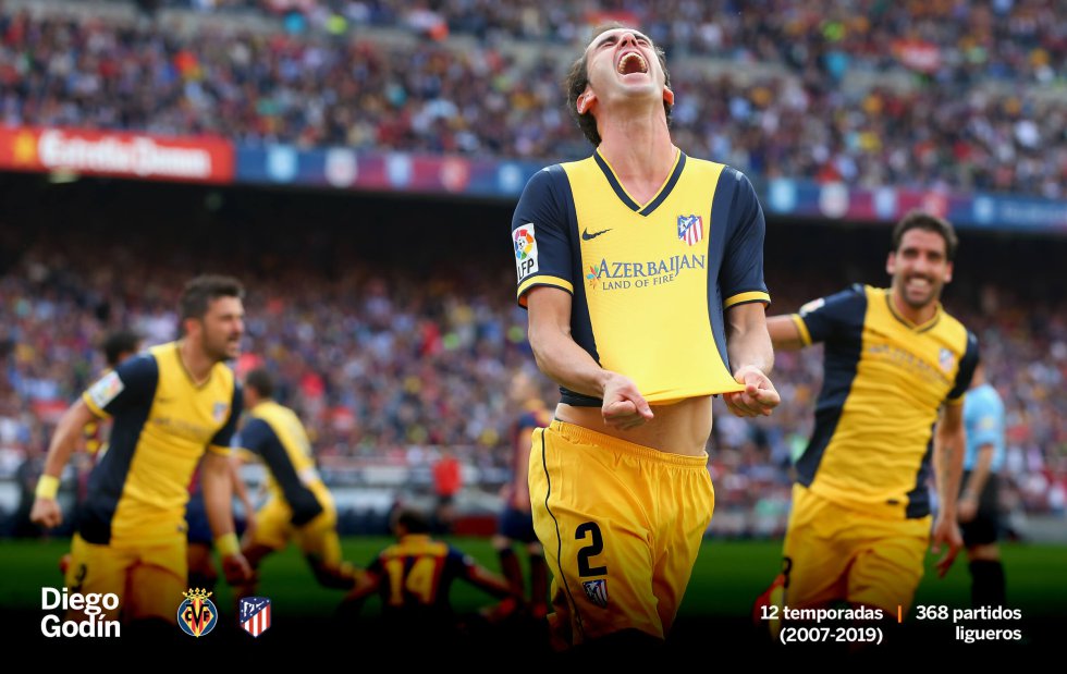 Diego Godín fue ese gran capitán que requiere todo equipo. Llevó el brazalete de su selección y también en el Villarreal CF y el Atlético de Madrid, donde al grito de “uruguayo, urugayo” la afición rojiblanca lo convirtió en un símbolo del Calderón. Su gran momento en el fútbol español fue el remate de cabeza en el Camp Nou, una de sus especialidades, que dio a los colchoneros el título liguero en la temporada 2013-2014 en la última jornada. Además, es el futbolista uruguayo con más partidos en LaLiga Santander.