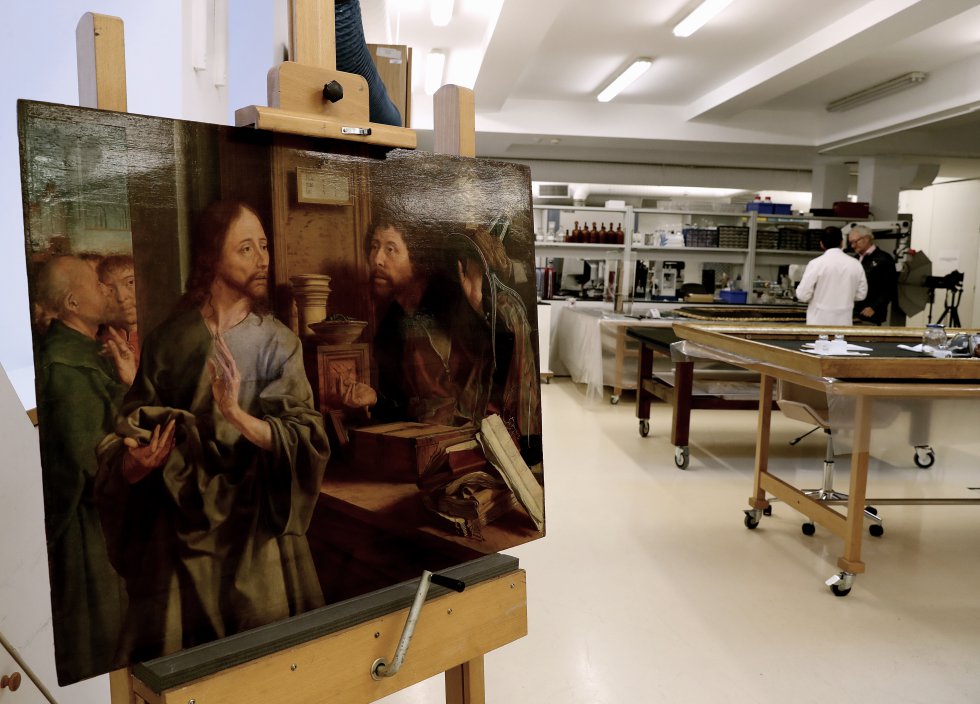 Vista de la sala de restauración del museo.