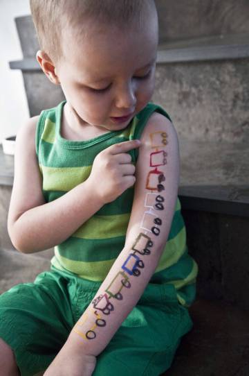 Guzmán y su tatuaje.
