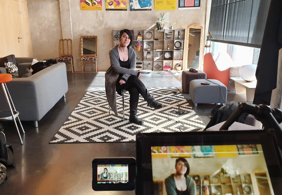 Patricia Horrillo durante la entrevista.