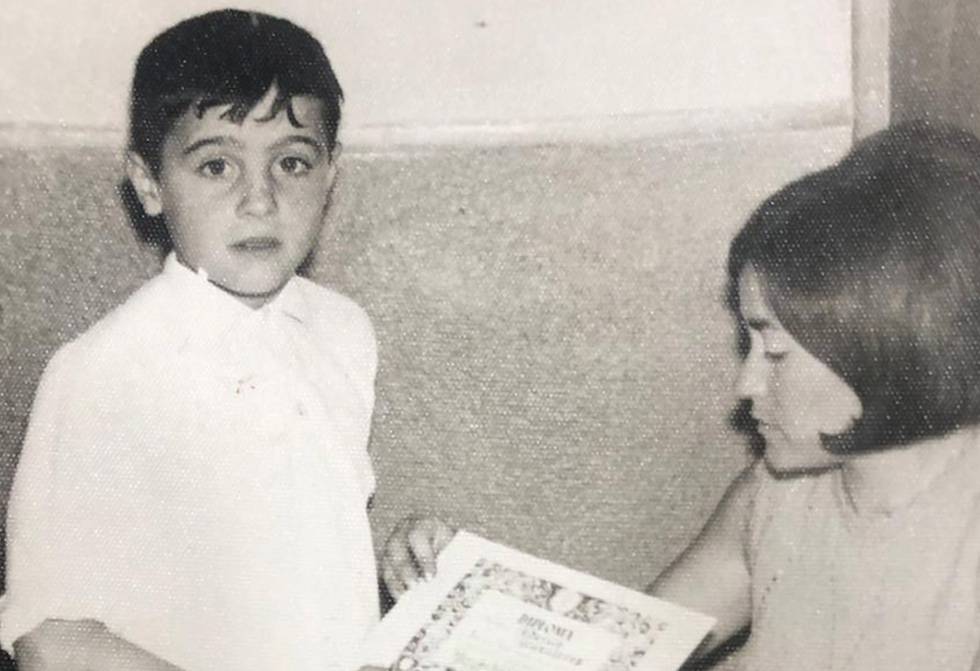 Federico Armenteros de niño.