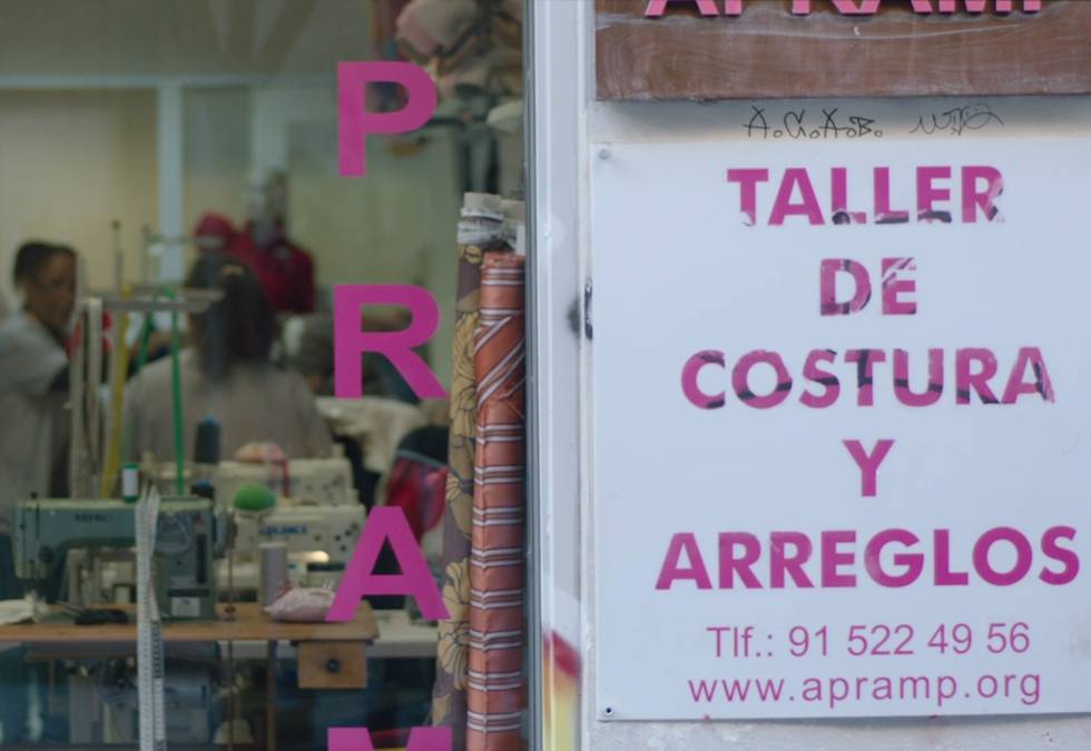 Escaparate de la asociación.