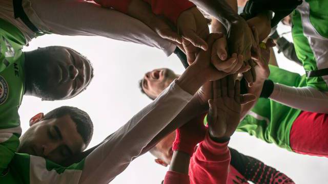 Los jugadores del Alma de África.