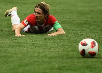 Modric, durante la final. 
