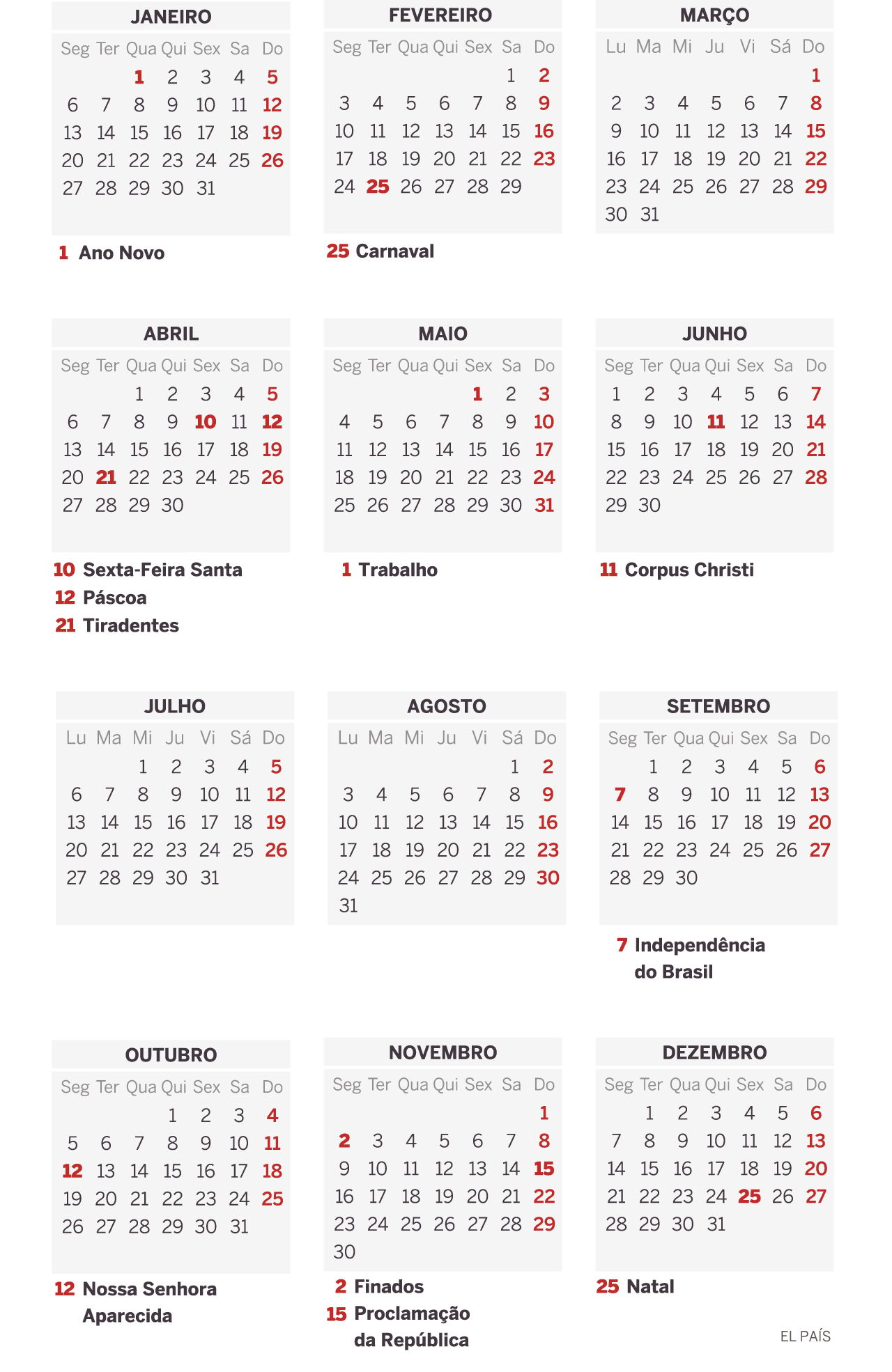 Lista De Feriados 2025 Brasil Image to u