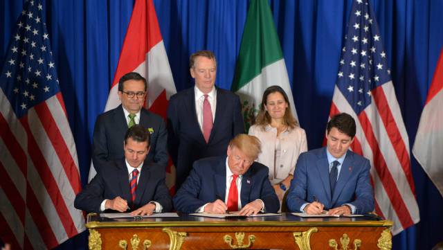 Trump se despide de Peña Nieto en el G20 con la firma del nuevo acuerdo comercial