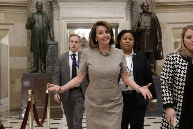 El muro de Trump era Nancy Pelosi