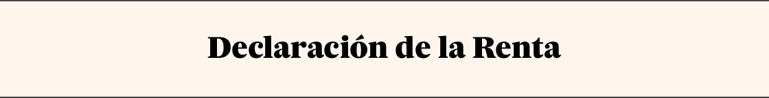 Declaración de la renta